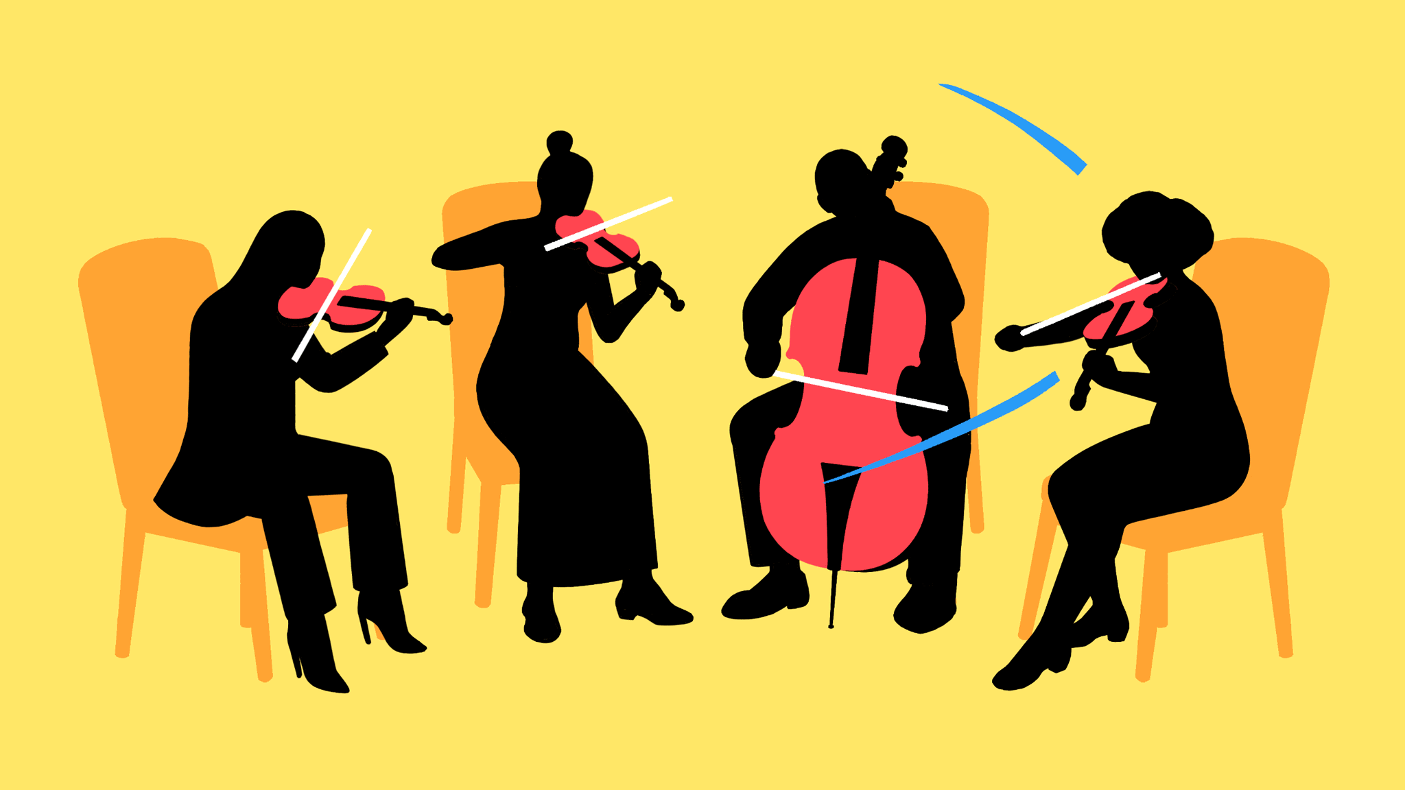 quartet playing